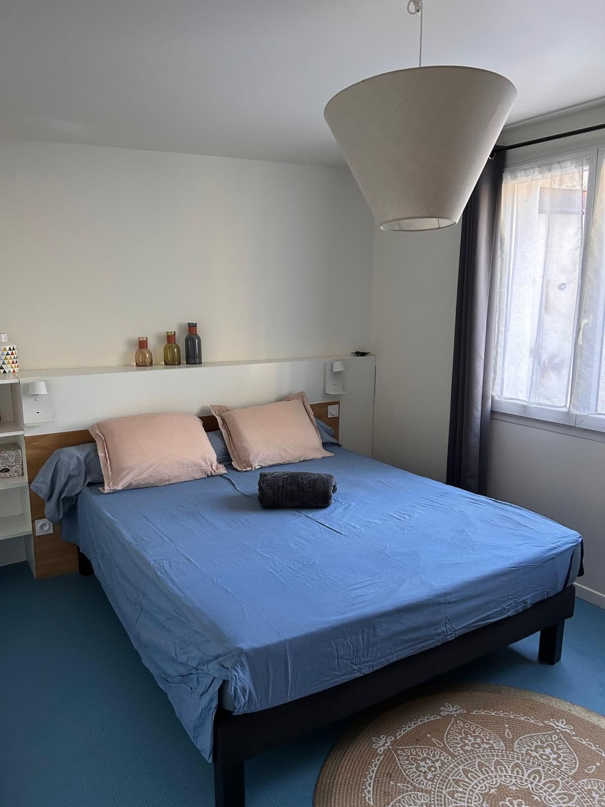 La chambre 1, lit double de 160 cm